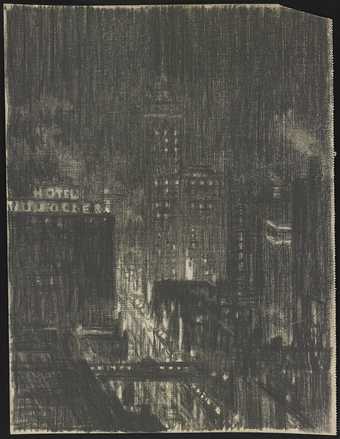Joseph Pennell, Hotel Knickerbocker, Night Scene 1908–10