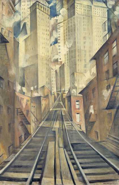 C.R.W. Nevinson, The Soul of a Soulless City (‘New York – an Abstraction’) 1920