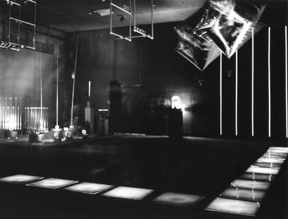 Installation view of Exploration, Hayden Gallery, Massachusetts Institute of Technology, 1970