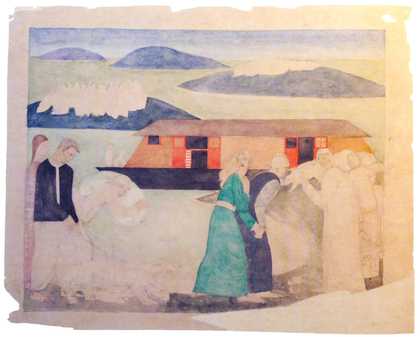 Winifred Knights, First composition for The Deluge 1920