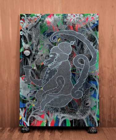 Chris Ofili, Mono Gris (Grey Monkey), from The Upper Room