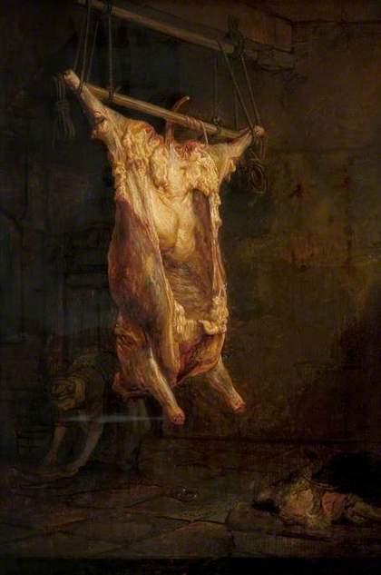 Rembrandt van Rijn, The Carcase of an Ox c.1640–45