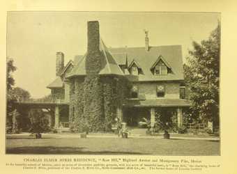 Photograph of Rose Hill, home of entrepreneur and pharmacist Charles E. Hires, Merion, Philadelphia