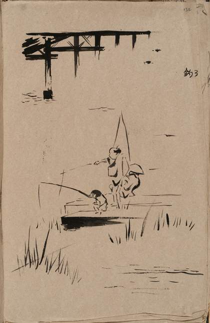 William Rothenstein Copy after Japanese Prints c.1890