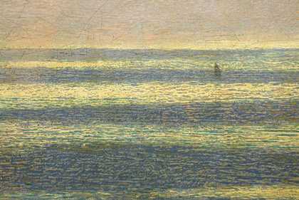 John Brett, The British Channel Seen from the Dorsetshire Cliffs 1871.