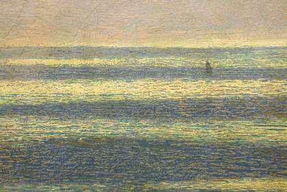 John Brett, The British Channel Seen from the Dorsetshire Cliffs 1871.