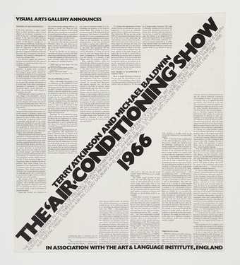 Art & Language, Poster for Air-Conditioning Show 1971–2
