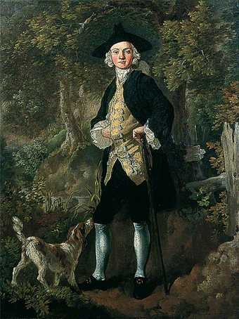 Thomas Gainsborough, A Gentleman with a Dog in a Wood c.1747