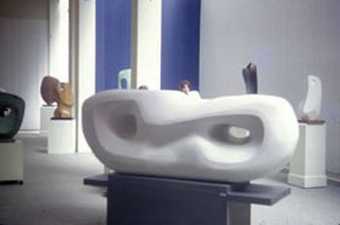 Installation view of Barbara Hepworth: An Exhibition of Sculpture from 1952–1962, Whitechapel Art Gallery, 1962
