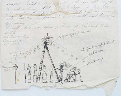 Winifred Knights, Illustrated letter from the artist to her mother Mabel Knights, 1919