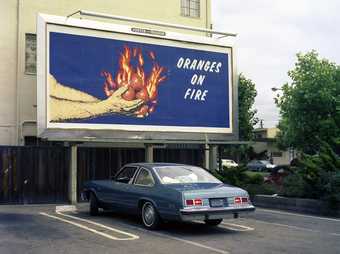 Larry Sultan and Mike Mandel, Oranges on Fire 1975