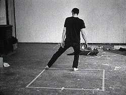 Bruce Nauman Dance or Exercise on the Perimeter of a Square (Square Dance) 1967–8 (still)
