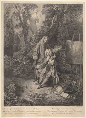 Nicolas-Henri Tardieu ?after Antoine Watteau, Assis, au près de toi… 1731