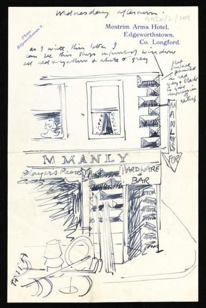 Letter from Kenneth Armitage to Joan Moore, Edgeworthstown, Co. Westmeath, 1941, Tate Archive