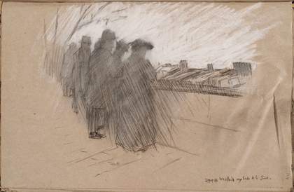 William Rothenstein Parisian Street Scene c.1890