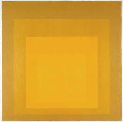 Josef Albers, Study for Homage to the Square: Departing in Yellow 1964