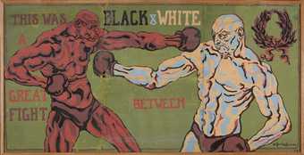 Henri Gaudier-Brzeska 1911 'Black & White' poster (also known as Boxers)