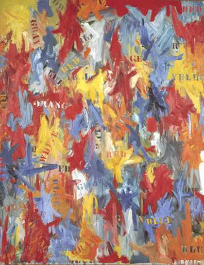 Jasper Johns, False Start 1959