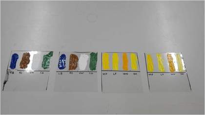 Paint samples