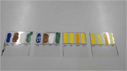 Paint samples