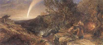 Samuel Palmer, The Comet of 1858, as Seen from the Heights of Dartmoor 1858–9