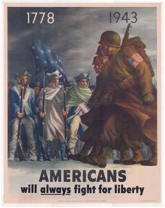 Bernard Perlin, Americans Will Always Fight for Liberty 1943