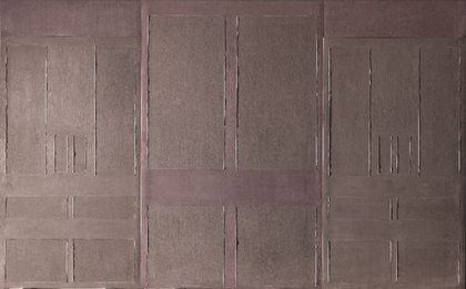 A photograph of Incubus showing the deep ridges that outline the rectangles in the composition.