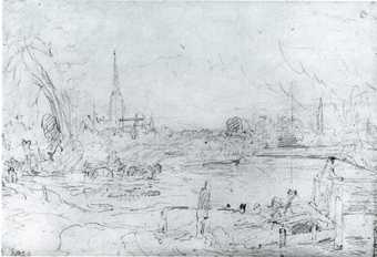 John Constable Salisbury Cathedral from Long Bridge 1829