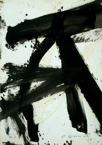 Willem de Kooning Black and White (Rome) 1959