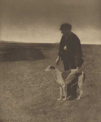 Peter Henry Emerson, The Poacher – A Hare in View. [Suffolk.] 1888