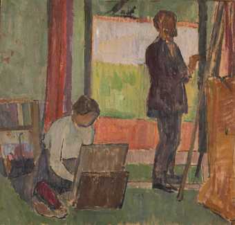 Vanessa Bell Frederick and Jessie Etchells Painting 1912
