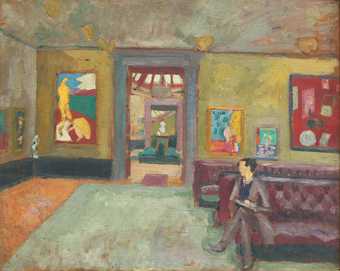 Vanessa Bell (also attributed to Roger Fry) A Room in the Second Post-Impressionist Exhibition (The Matisse Room) 1912