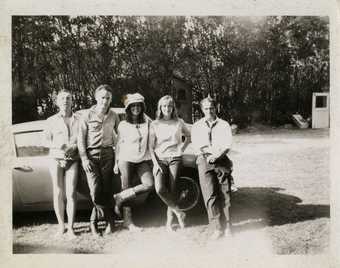 Frank O’Hara, Larry and Clarice Rivers, Niki de Saint Phalle, Jean Tinguely - Undated photograph 