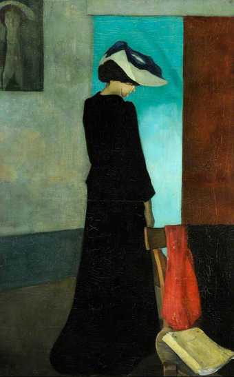 William Rothenstein Interior: Lady with a Hat 1891