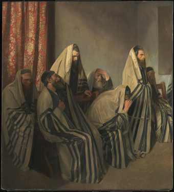 William Rothenstein Jews Mourning in a Synagogue 1906