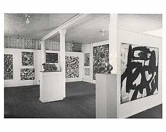 Aaron Siskind Installation view of the Ninth Street exhibition, New York, 1951, showing Franz Kline’s painting Ninth Street 1951 on the right-hand wall