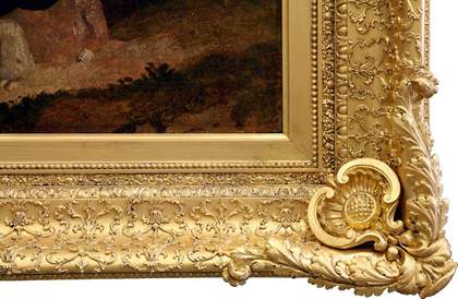 Detail of the corner after toning Linton's Temples of Paestum