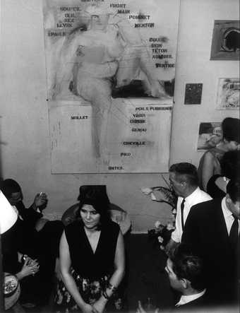 Yves and Rotraut Klein’s wedding cocktail party in Larry Rivers’s studio, Paris, 21 January 1962, Photograph