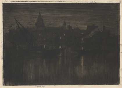 Joseph Pennell, St. Paul’s from the River 1894