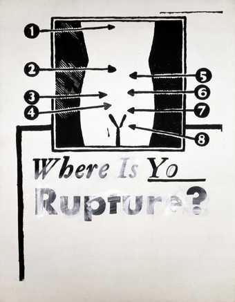 Andy Warhol, Where is Your Rupture? 1961