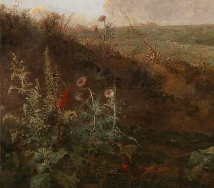 Mousehold Heath, detail of the left foreground