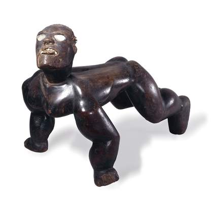 Wooden human figure, from Hawaii, Polynesia, possibly 18th century AD