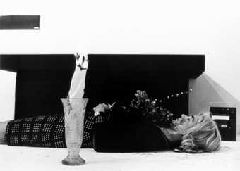Lynn Hershman Leeson, Roberta Multiple Is Exorcised with Flaming Vase (Michelle Larson) 1978