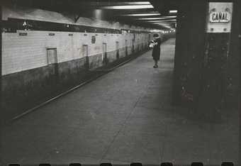 Stanley Kubrick, Woman on the Canal Street subway platform, from 'Life and Love on the New York Subway', Look 1946