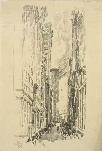 Joseph Pennell, The Cañon, William Street 1904