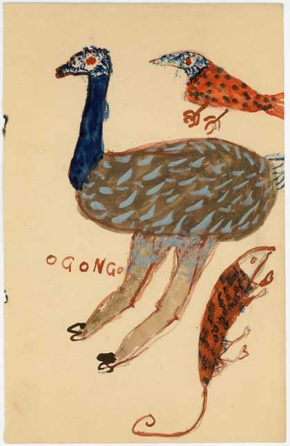 Fig.10 ‘Patient T’ (Titus), Ogongo, illustration from ‘Two Yoruba Painters’, Black Orpheus, no.1, September 1957