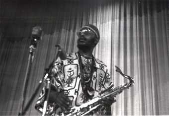 Fig.11 Jazz musician Archie Shepp performing at the First Pan-African Cultural Festival, Algiers, 1969