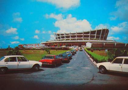 Fig.15 Postcard showing the National Theatre in Lagos, constructed for the Second World Festival of Black Arts and Culture, 1977