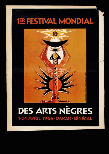 Fig.1 Ibou Diouf, Poster for the First World Festival of Negro Arts, Dakar, 1966