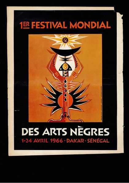 Fig.1 Ibou Diouf, Poster for the First World Festival of Negro Arts, Dakar, 1966